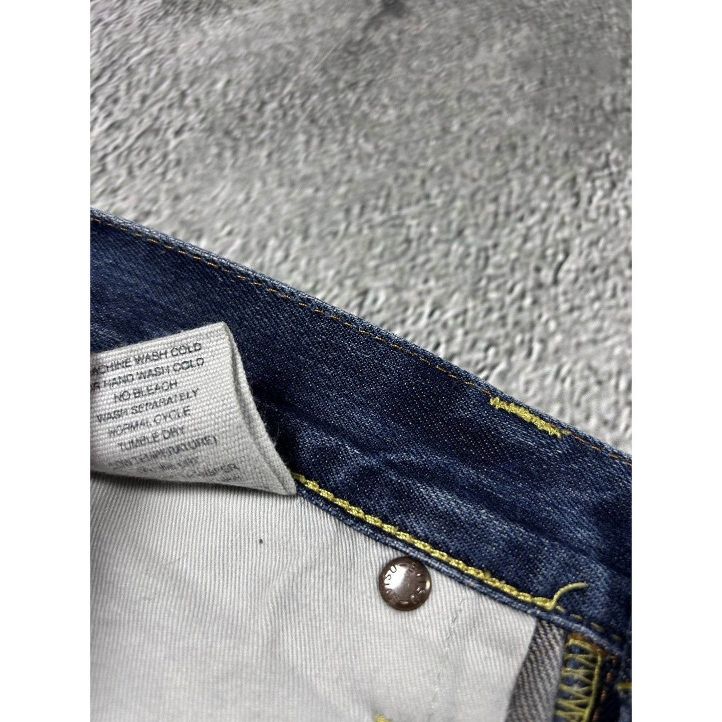 Evisu jeans daicock big logo red selvedge denim