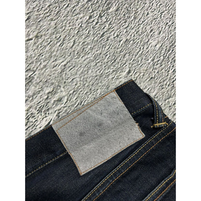 Evisu jeans white daicock big logo blue selvedge denim