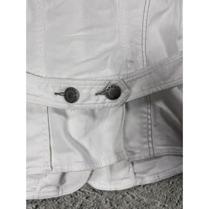 Armani Exchange denim jacket avant garde white Y2K