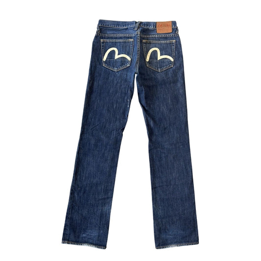 Evisu jeans vintage seagull logo denim pants blue Genes