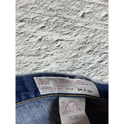 Evisu jeans vintage selvedge denim vintage red kanji seagull