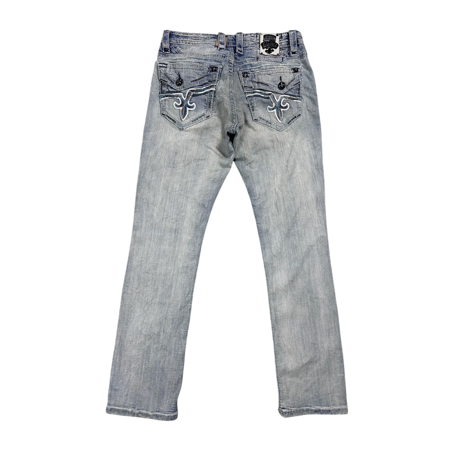 Rock Revival vintage baby blue jeans Y2K straight