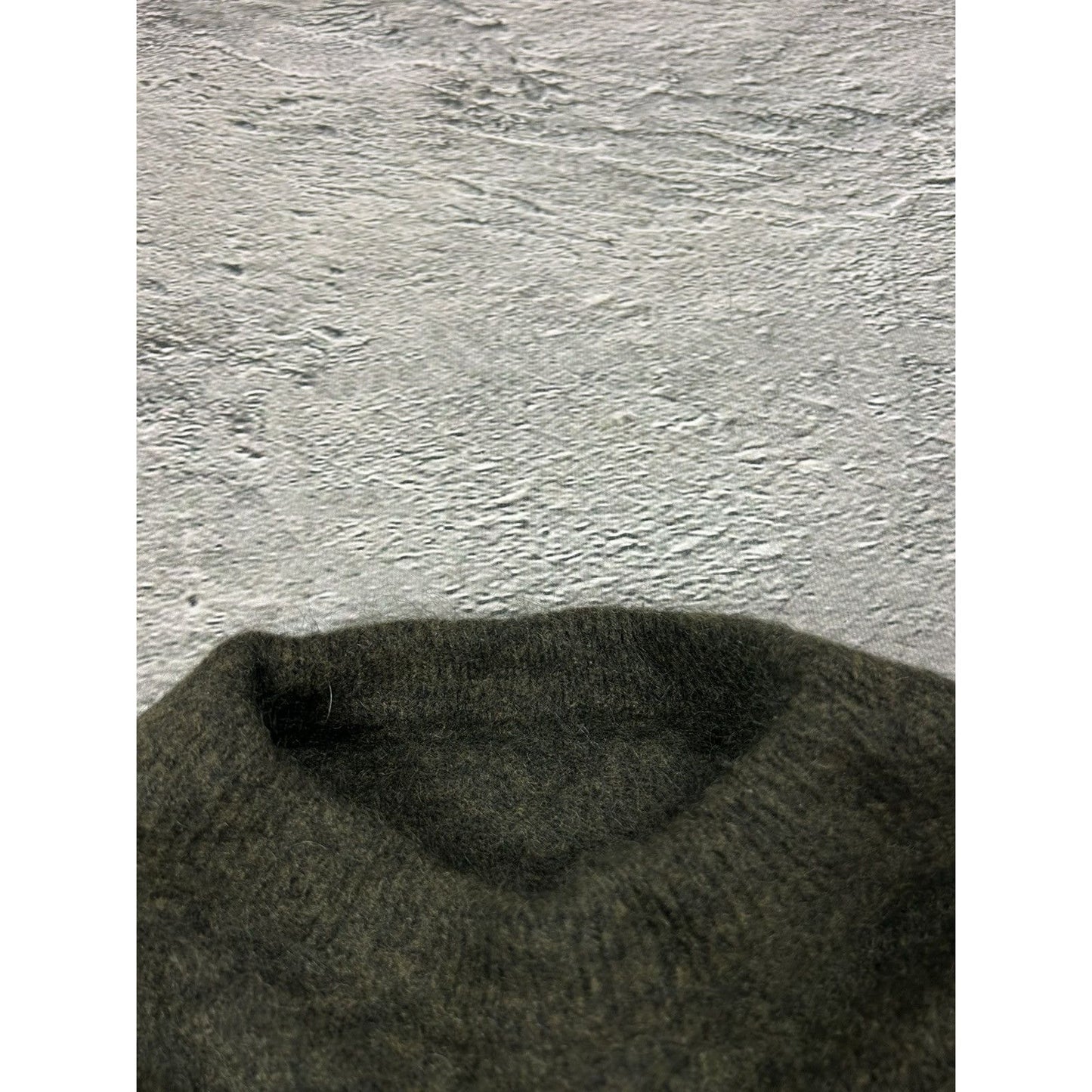 Acne Studios mohair sweater dramatic moh khaki