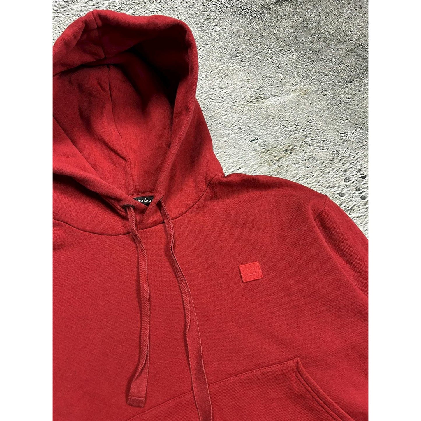 Acne Studios red hoodie sweatshirt collage face ferris