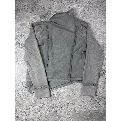 Calvin Klein grey sweatshirt asymmetrical zip