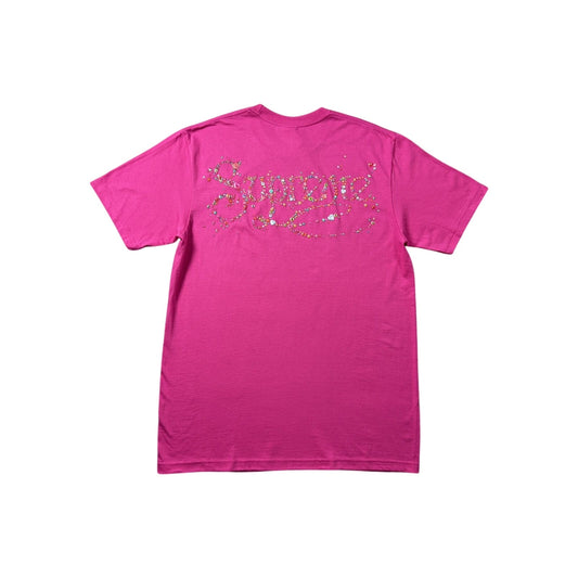 Supreme gems tee fuchsia FW26 pink