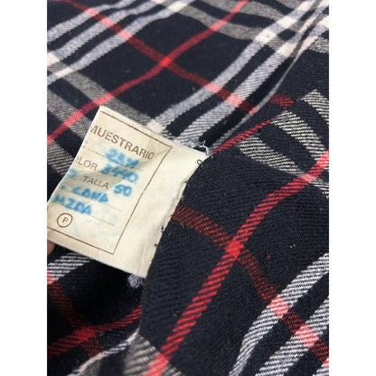 Burberrys coat navy vintage nova check Burberry wool