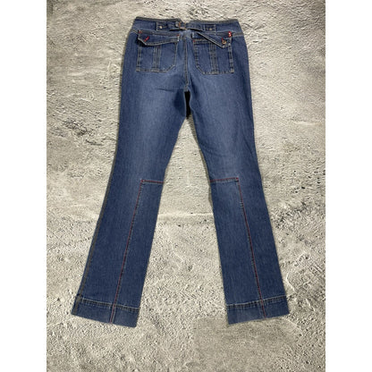 Ecko Red flared jeans denim pants Y2K