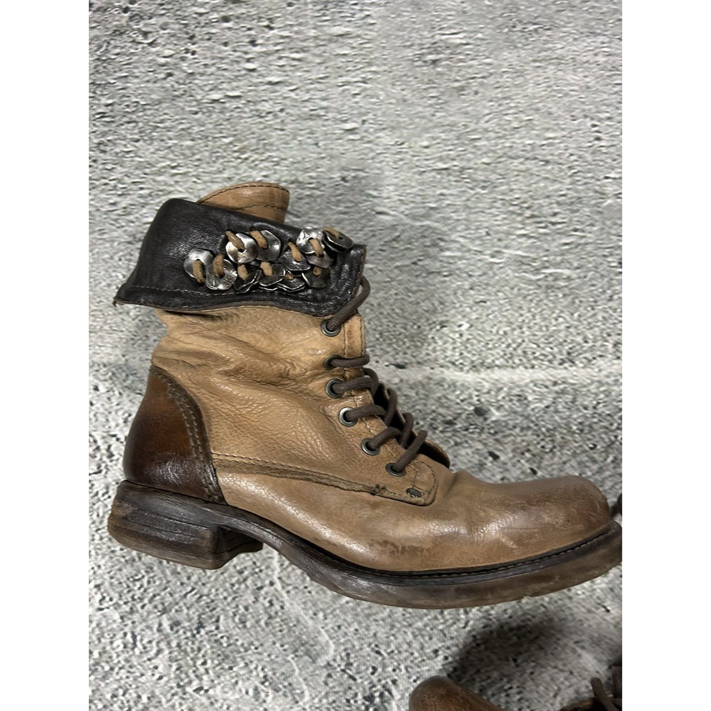 Airstep A.S.98 leather shoes boots cowboy