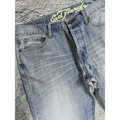 Ed Hardy Christian Audigier vintage jeans big logo pants