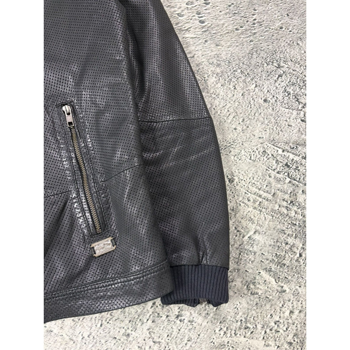 Diesel Vintage Leather asymetric black Jacket Avant Garde