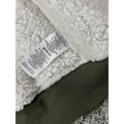 True Religion zip hoodie big logo vintage sherpa green Y2K