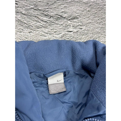 Nike vintage blue puffer vest small swoosh 2000s