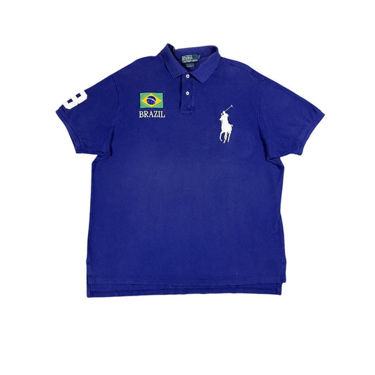 Chief Keef Polo Ralph Lauren vintage Brazil big pony Navy