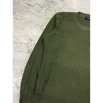 Diesel vintage sweater khaki Y2K big logo red