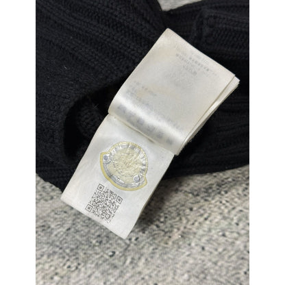 Moncler ski mask balaclava knit black drill