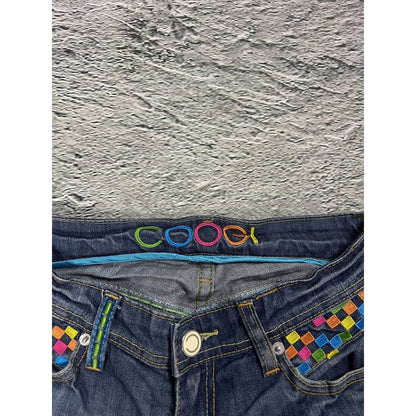 Coogi bootcut jeans embroidery big logo Y2K denim pants