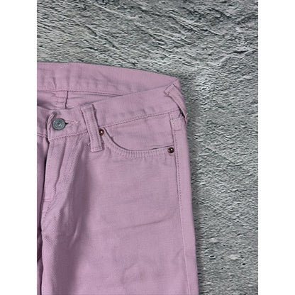 Evisu Donna Pink jeans bootcut flared seagull embroidery