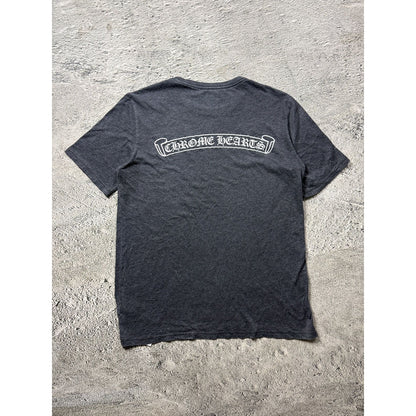 Chrome hearts Gray Tshirt Logo horseshoe scroll