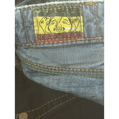 Evisu jeans vintage navy blue white seagulls Rasta EU ED