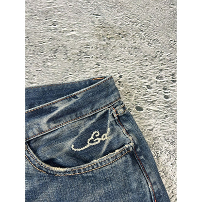 Ed Hardy Christian Audigier vintage jeans big logo pants