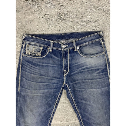 True Religion jeans vintage Straight denim Mega T stitching