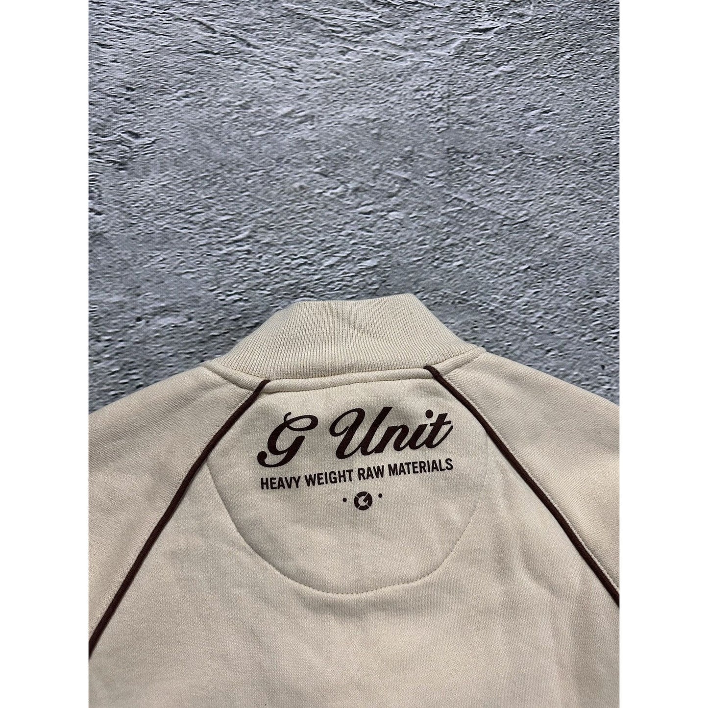 G Unit zip sweatshirt track jacket beige vintage