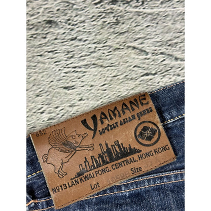 Evisu Yamane jeans vintage design selvedge embroidery cat