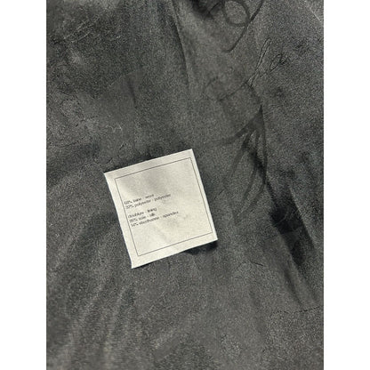 Chanel vintage coat tweed black white furry 2010