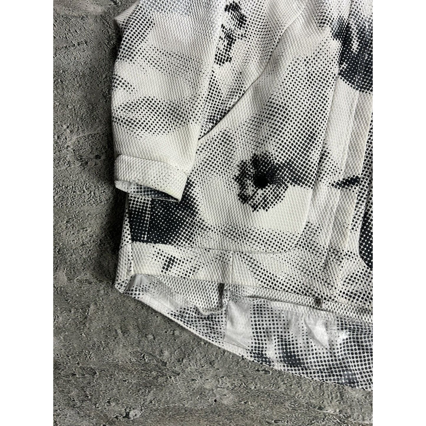 Rundholz Dip jacket hooded oversized black and white