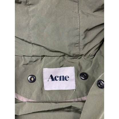 Acne studios khaki light parka puffer hood