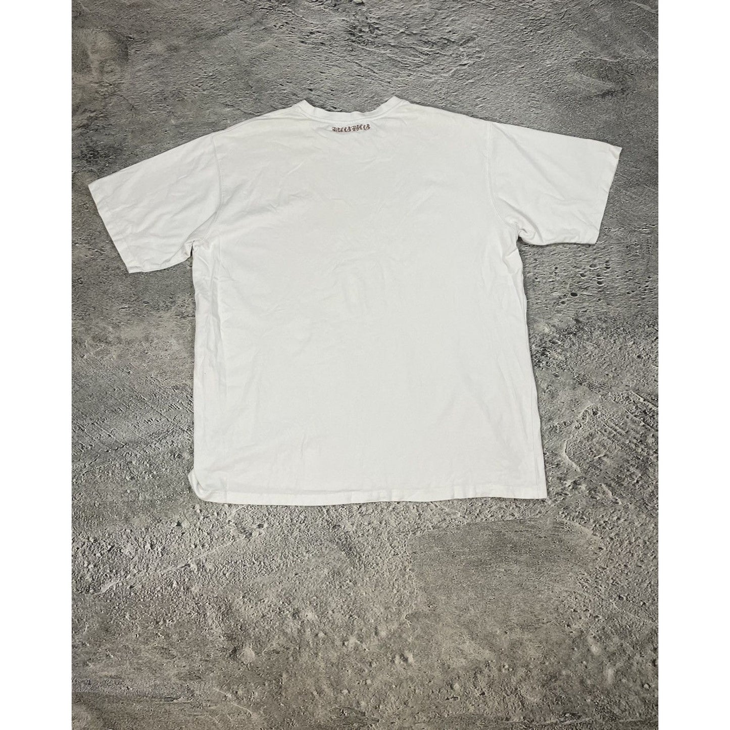Pelle Pelle vintage Y2K rhinestones big logo white silver