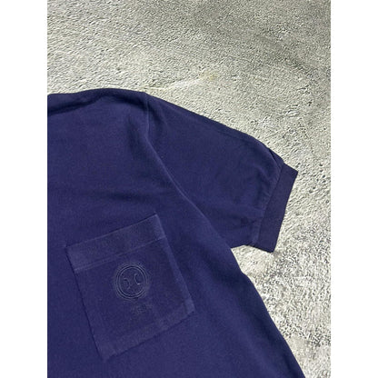 Celine vintage polo T-shirt navy small logo 90s