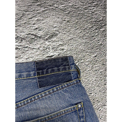 Evisu jeans vintage selvedge denim pants seagulls baby blue