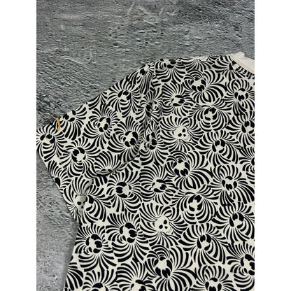 Evisu t-shirt vintage big logo seagull skull white black