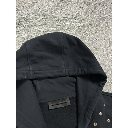 Diesel Black Gold Line studded zip hoodie