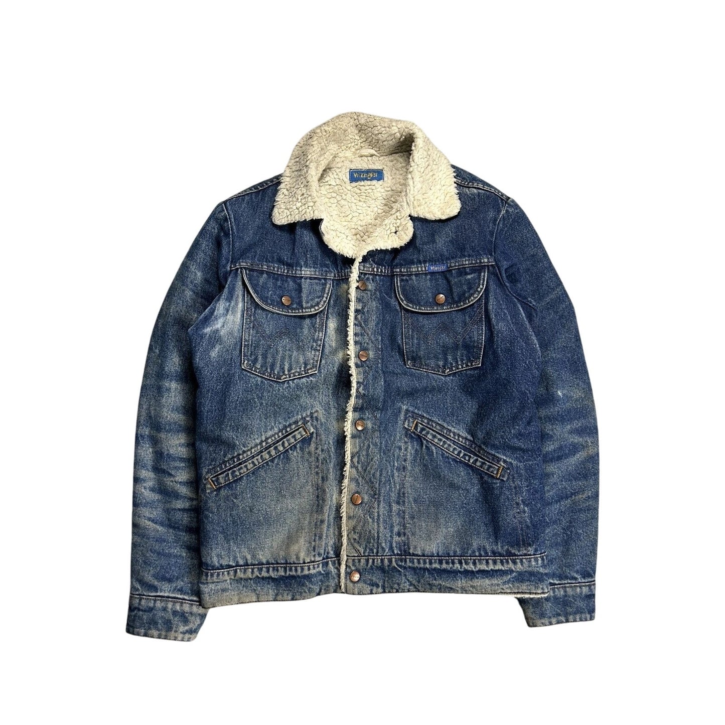 60's Wrangler Sherpa jacket denim vintage blue
