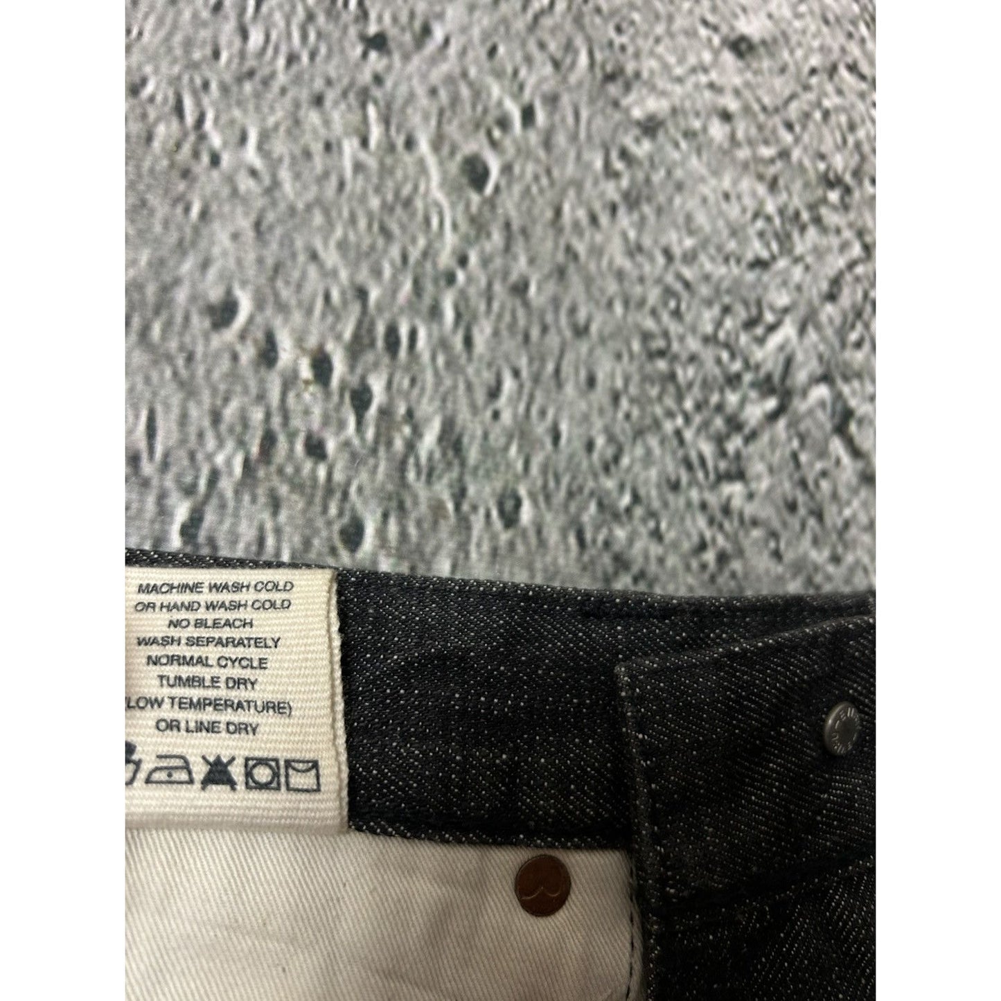 Evisu jeans black big logo Before Anyone white selvedge