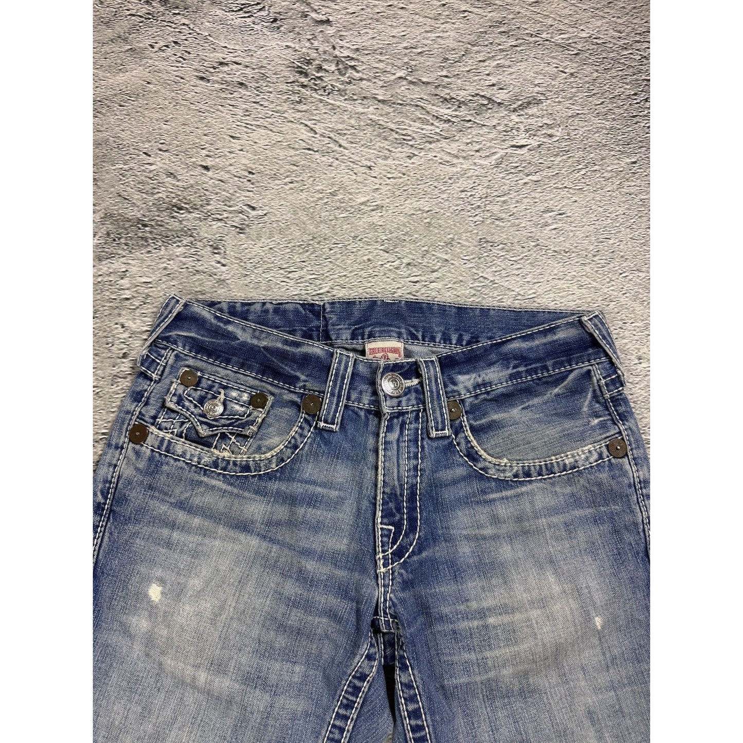 True Religion Joey jeans vintage denim pants flared blue