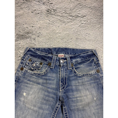 True Religion Joey jeans vintage denim pants flared blue