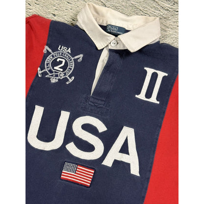 Chief Keef Polo Ralph Lauren USA longsleeve navy big logo