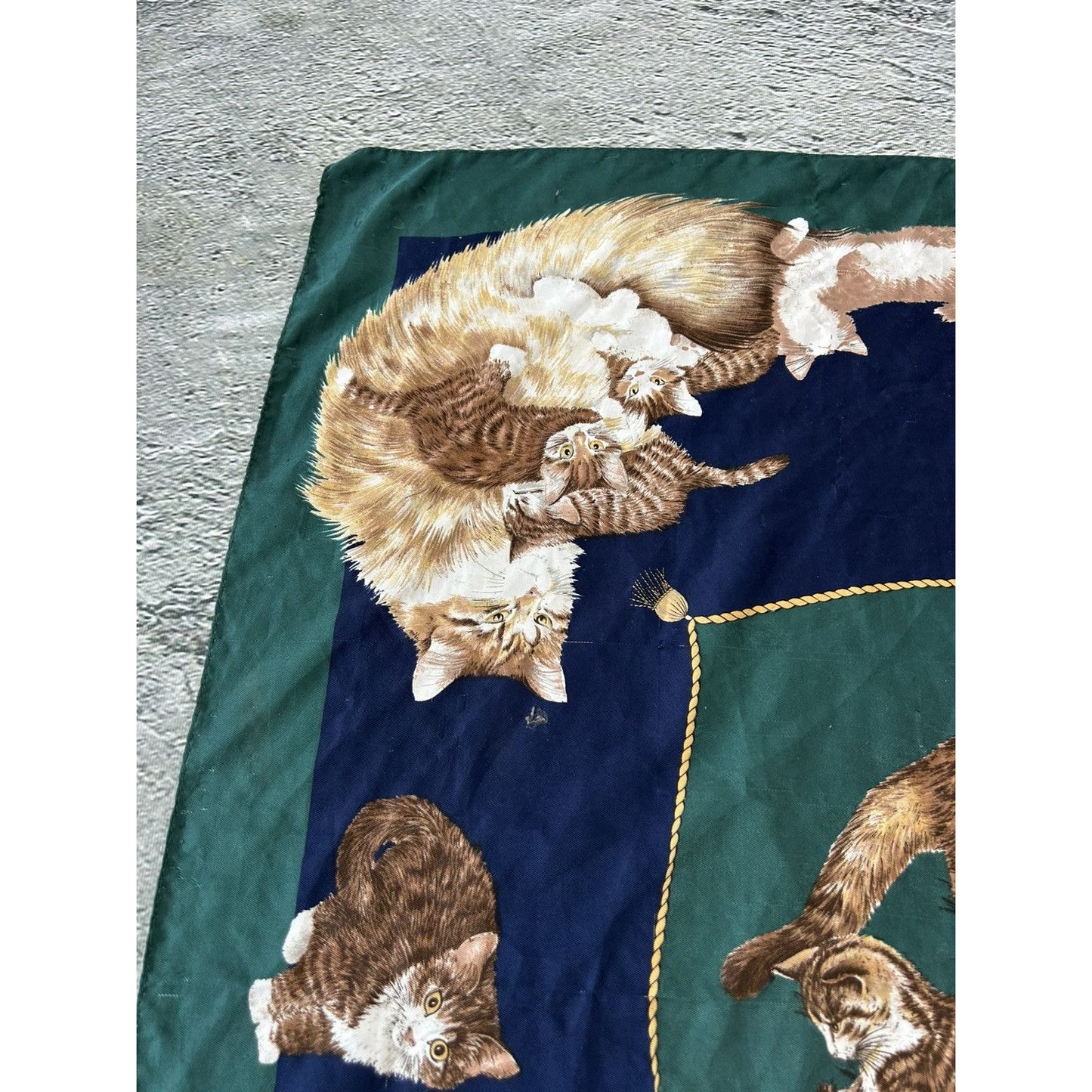 Vintage scarf cats fullprint shawl