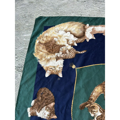 Vintage scarf cats fullprint shawl