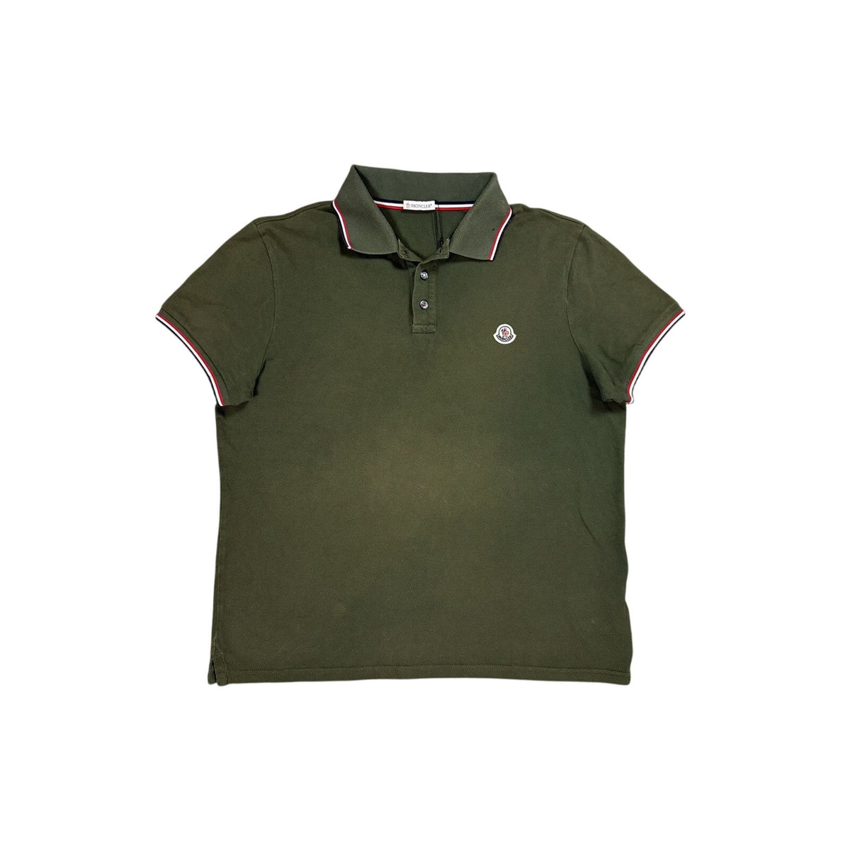 Moncler Polo Shirt green T-shirt logo