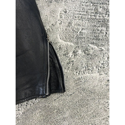 Vintage Leather Jacket Avant Garde Rare Black Studded