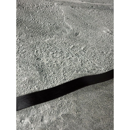 Pelle Pelle belt leather big buckle gold rhinestones Y2K