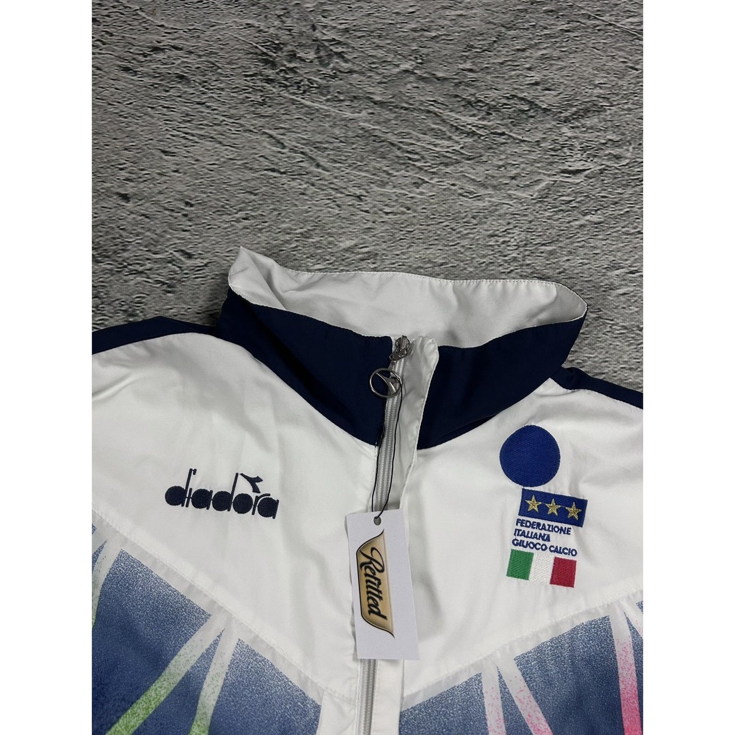 Diadora Italy vintage Track Jacket white 90s
