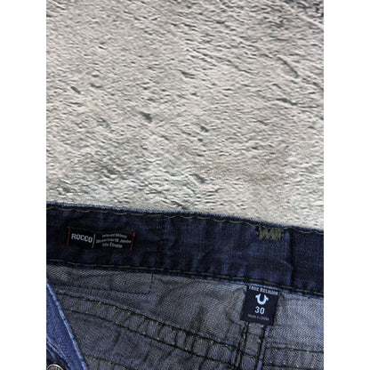 True Religion blue jeans dark horseshoe logo Y2K Rocco
