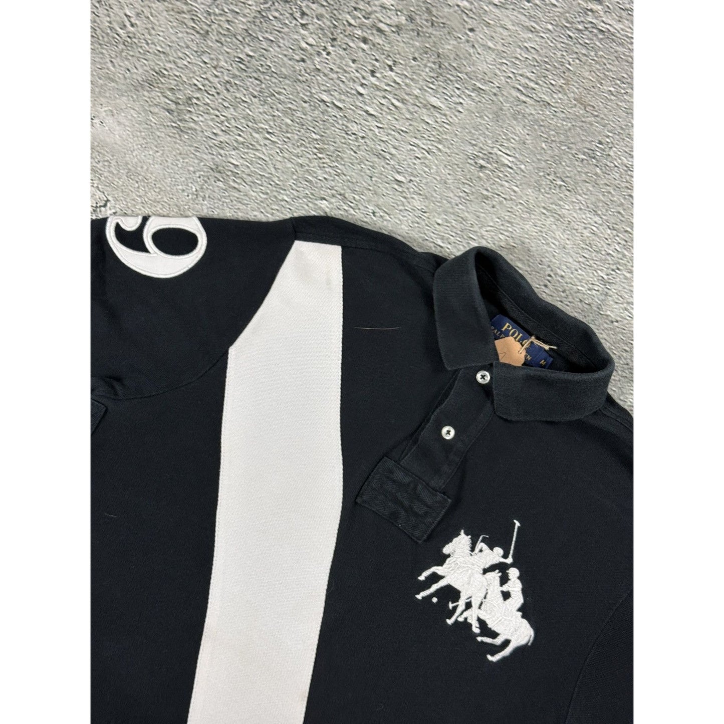 Chief Keef Polo Ralph Lauren black T-shirt big pony white