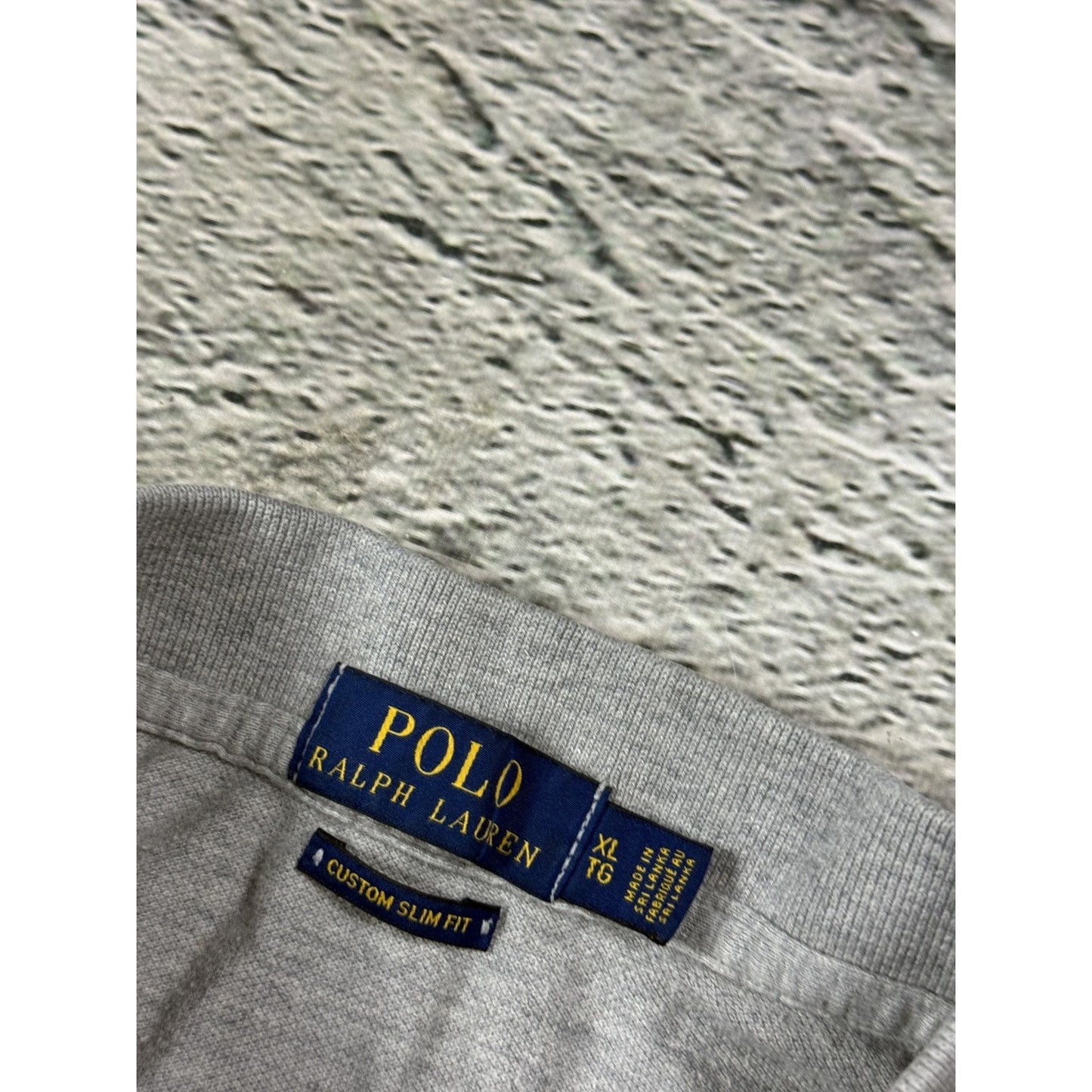 Chief Keef Polo Ralph Lauren grey Polo T-shirt big pony navy